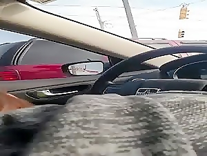 Blowjob while driving in traffic