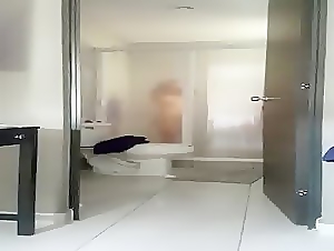 Recording my babe taking a shower after fuck