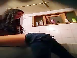 gorgeous visitor didnt know we have a hidden cam in bathroom homemade video
