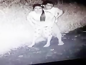 horny couple didnt know theres a cctv in the area