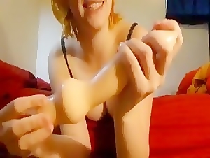 this big anal dildo takes practice