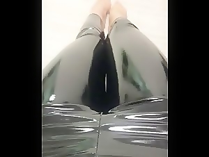 Leather Shiny Latex Pvc Vinyl Rubber Pants Leggings