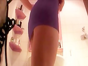 My spy movie of my wife filming her own Masturbation in our bathroom.