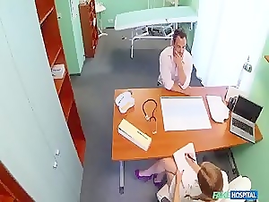 Hidden camera in doctor's office reveals hot doctor during sex