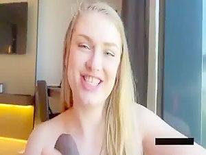 Gorgeous blonde recorded by BBC