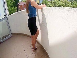 Russian receptionist fucks with hotel guest and swallows his cum