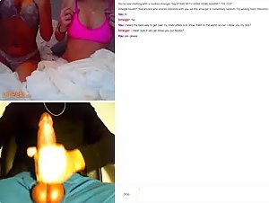 Two Girls On Omegle Have Fun Watching A Stranger's Cock