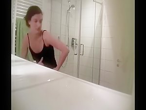 sexy niece Brenda spied when she showered
