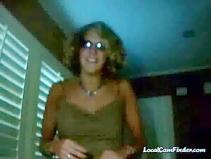 Blue Necklace Amateur webcam strip